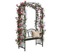 Relaxdays Rose arbour bench