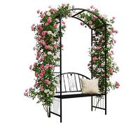 Relaxdays Rose arbour & bench