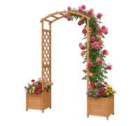 Relaxdays Rose arch & planters