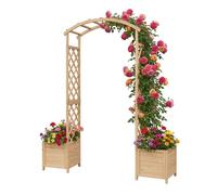 Relaxdays Rose arch & planters