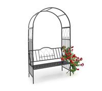 Relaxdays Rose arch with bench