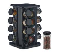 Rotating spice rack Compact 16 Jars Rotating Spice Organiser Herb Storage Rack