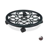 Relaxdays Round Antique-Style Plant Caddy