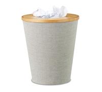 Bamboo Trash Can, Wooden Waste and Paper Bin Indoor Refuse Can Garbage Pail