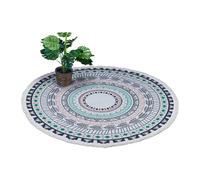 Relaxdays Round carpet with mandala design