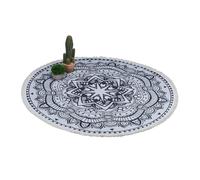 Relaxdays Round carpet with mandala design