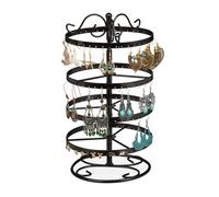 Relaxdays Round Earring Holder for 168 Earrings