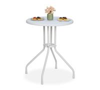 Relaxdays Round Garden Table in Rattan Look