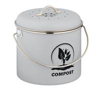 Relaxdays Round Kitchen Compost Bin 3.5 Litres