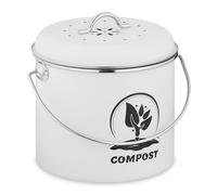 Relaxdays Round Kitchen Compost Bin 3.5 Litres