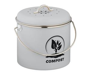 Relaxdays Round Kitchen Compost Bin 3.5 Litres