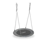 Relaxdays Round Nest Swing for Children & Adults, Adjustable Spider Web Seat, Ø 90 cm, Up to 100 kg