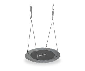 Relaxdays Round Nest Swing for Children & Adults, Adjustable Spider Web Seat, Ø 90 cm, Up to 100 kg