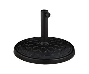 Relaxdays Round Parasol Stand in Black