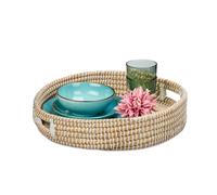 Relaxdays Round Serving Tray with Handles