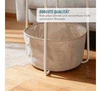 Relaxdays Round side table & basket