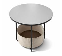 Relaxdays Round side table & basket