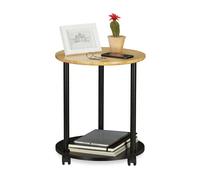 Relaxdays Round Side Table With Castors