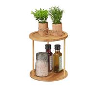 Relaxdays Round spice rack with 2 tiers