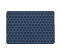Relaxdays Rubber Studded Doormat, 40 x 60 cm, Door Mat Inside & Outside, Non-Slip Bottom, Shoe Wiper, Blue, 40x60cm