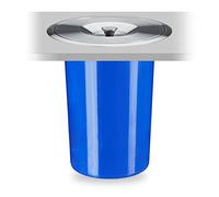 Waste bin Countertop Rubbish Basket 8 Litres Blue Built-in Waste Bin Blue Colour