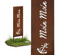 Relaxdays Rust-patina garden stake