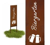 Relaxdays Rust-patina garden stake