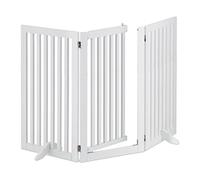 Relaxdays White safety gate with door 92 cm