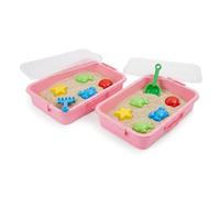 Relaxdays Sandpit with lid, 2pc set