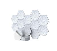 Relaxdays Self-adhesive hexagon acoustic panel set