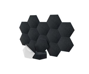 Relaxdays Self-adhesive hexagon acoustic panel set