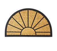 Relaxdays Semi-Circular Coir Doormat 45 x 75 cm