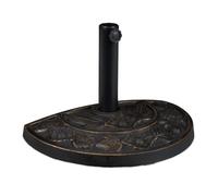 Relaxdays Semi-circular parasol base