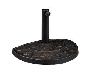 Relaxdays Semi-circular parasol base
