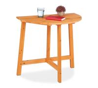 Semicircular folding table lightweight natural wood wall-mounted folding table