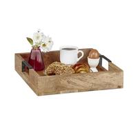 Relaxdays Mango Wood Serving Tray