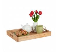 Relaxdays Walnut & MDF serving tray