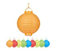 Relaxdays Set of 10 Colorful LED Lampions