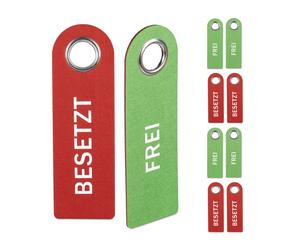 Relaxdays Set of 10 Door Signs 'Vacant/Occupied'