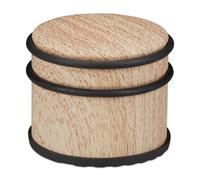 Relaxdays Set of 10 Door Stoppers Light Brown