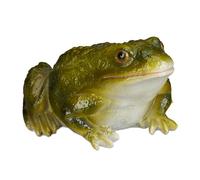 Relaxdays Set of 10 Frog Garden Statues Green
