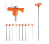 Relaxdays Set of 10 Heavy Duty Tent Pegs