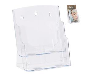 Relaxdays Set of 10 Holders A4 / DIN Long 2 Tiered