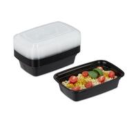 Relaxdays Set of 10 meal prep boxes, 1 compartment