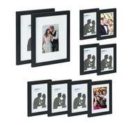 Relaxdays Set of 10 Picture Frames in 3 Sizes
