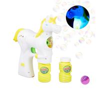 Relaxdays Set of 10 Unicorn Bubble Guns White