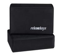 Relaxdays Set of 10 Yoga Blocks Black