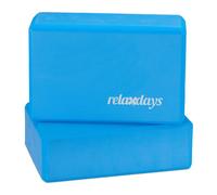 Relaxdays Set of 10 Yoga Blocks Blue