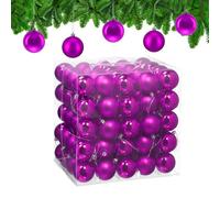 Relaxdays Set of 100 Shiny Christmas Baubles