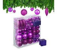 Relaxdays Set of 110 Christmas Baubles